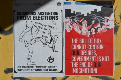 Some of the anarchist, anti-electoral posters seen around Sydney and Melbourne in the lead-up to the