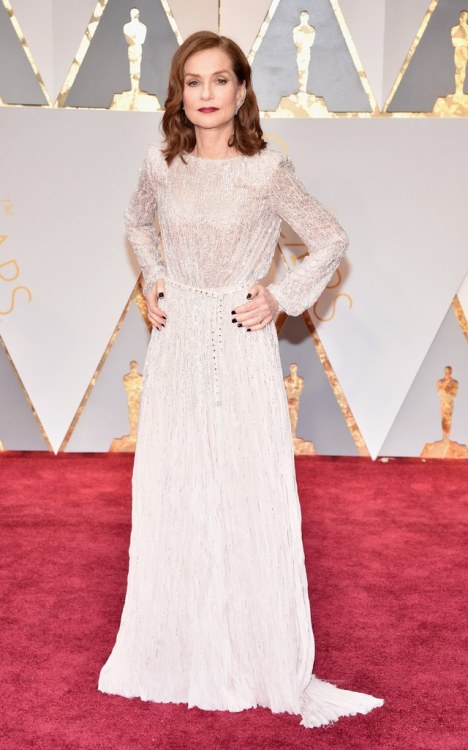Isabelle Huppert (Best Actress Nominee) in Armani Privé