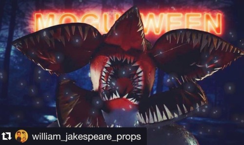 My brother @william_jakespeare_props made a Demogorgon from Stranger Things! There’s a video o