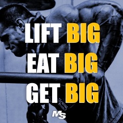 musclestrength:  Think BIG. #PumpDay #MorningMotivation