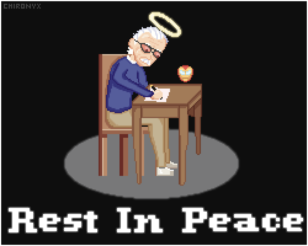 Chironyx's Pixel Art — Rest in peace, Stan Lee. Stan Lee has brought to...