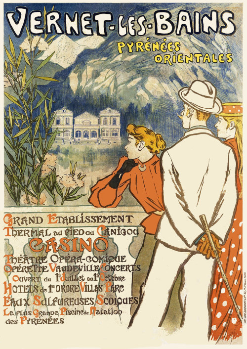 STEINLEN, Théophile-Alexandre (1859-1923). Vernet-les-Bains, Pyrenées Orientales, 1896 by Hallowee