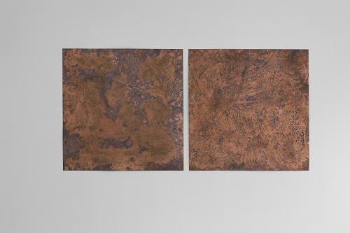 bjornhenriklybeck:Copper Plates, 2014 Two copper plates was buried in the ground for approximately t