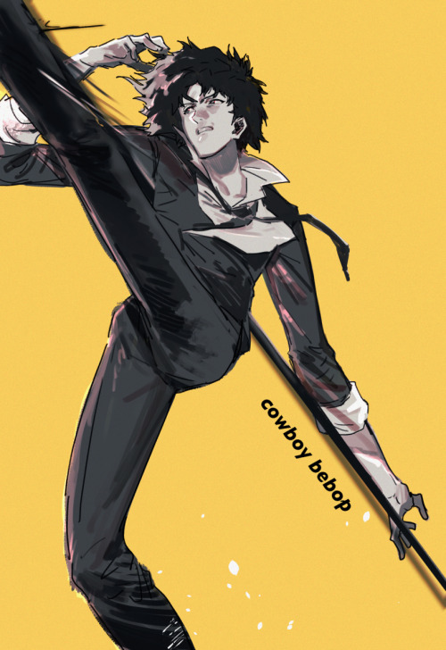 animepopheart:  ★ 【孔雀椰子】 「 スパイク 」 ☆ ⊳ spike // cowboy bebop ✔ republished w/permission ⊳ ⊳ follow me