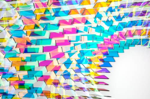 itscolossal: Vivid Spectrums of Color Radiate from Chris Wood’s Intricate Installations of Dic