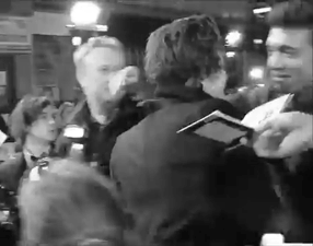 Harry Being Cute With A Friend At The Class Of ‘92 Premiere In London.