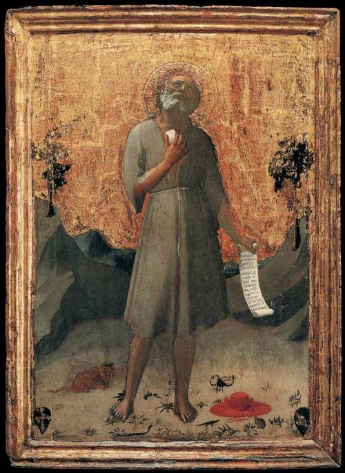 Penitent St. Jerome, 1424, Fra AngelicoMedium: panel,tempera
