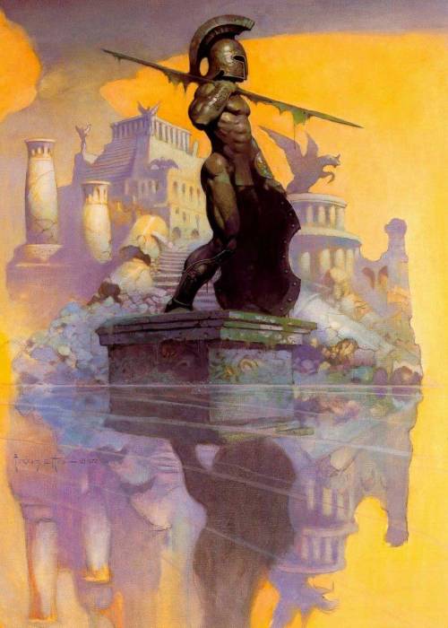 devilonadinosaur:Frank Frazetta - Atlants Rising