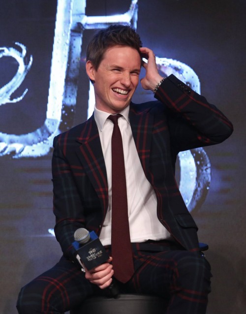 queenmarci8284: Press conference to promote “Fantastic Beasts” in Beijing, China. 1