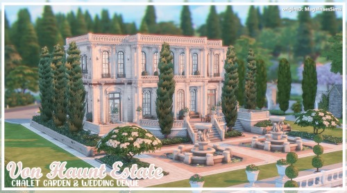 VON HAUNT ESTATE - MAXIS-MATCH CC BUILDThere’re two versions of it: one with the default Chalet Gard