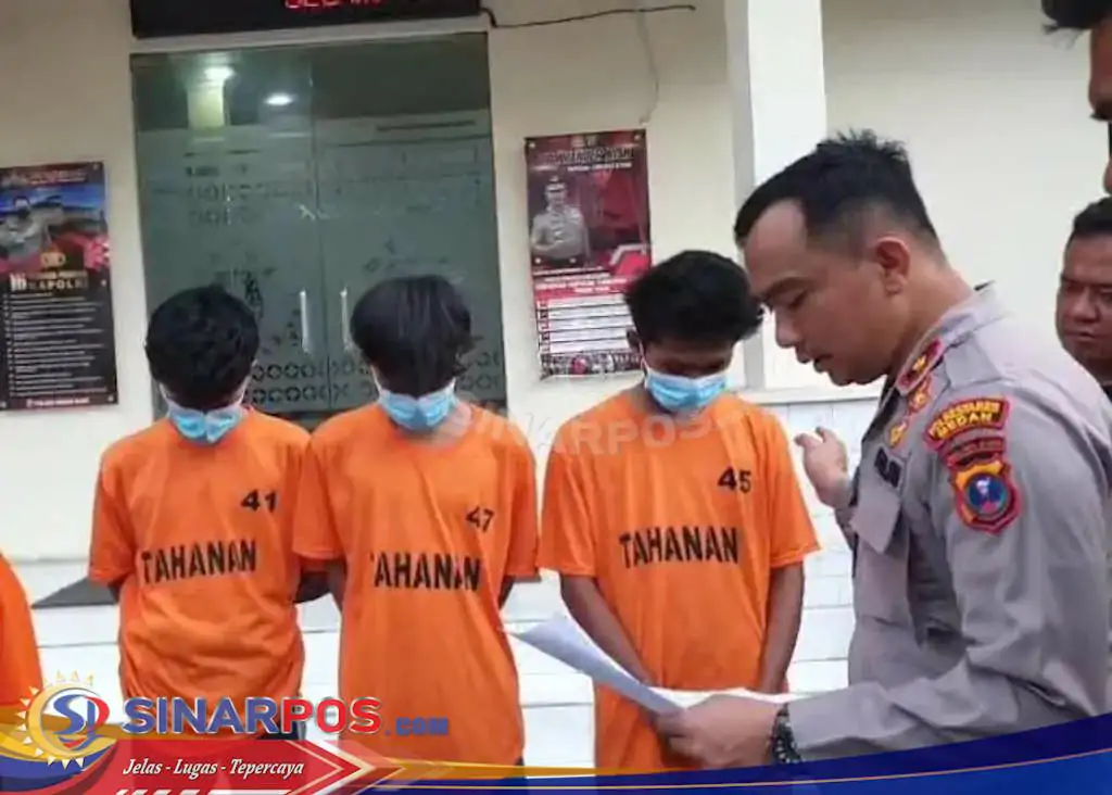 Modus Kencan!! Polsek Medan Baru Ringkus 5 Remaja Dibawah Umur Begal Pria di Medan Polonia