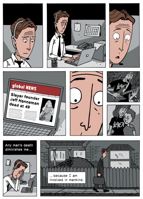 zenpencils:  For Whom the Bell Tolls - a tribute to Jeff Hanneman   Beautiful