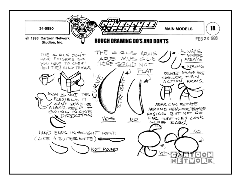 eatmyvision:    Cartoon Network’s: The Powerpuff Girls Original Model Sheets  
