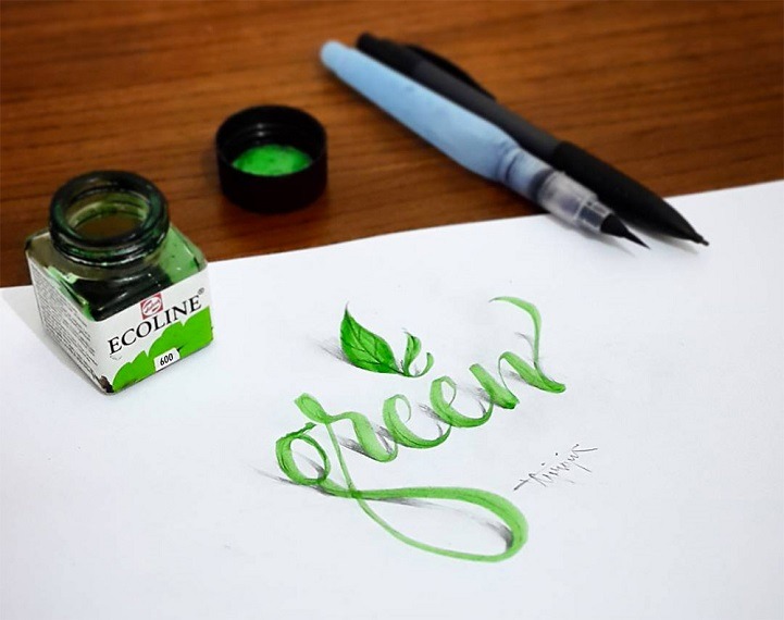 mymodernmet:  New 3D Calligraphy Creations Look Like They’re Popping Off the Page