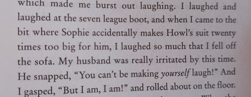 shebsart:Im sick with flu so naturally I picked up my newly bought copy of Howl’s Moving Castle which includes DWJ interviews in the back.And im in love with the way she tells these stories feels like a part of her books.And my favorite:The magic