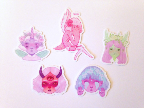 my stickers arrived!! I’m really happy with how they turned out. These are going to be sold at MoCCA