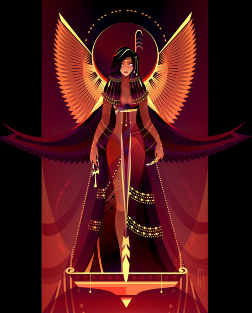 thecollectibles:Egyptian Gods byYliade Illustrations