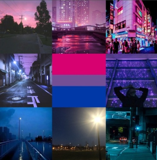 everyday-moodboard:Bisexual board ~ night time city themes