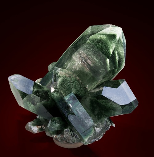 Phantom Quartz  (with Chlorite) - Schinschlucht, Switzerland