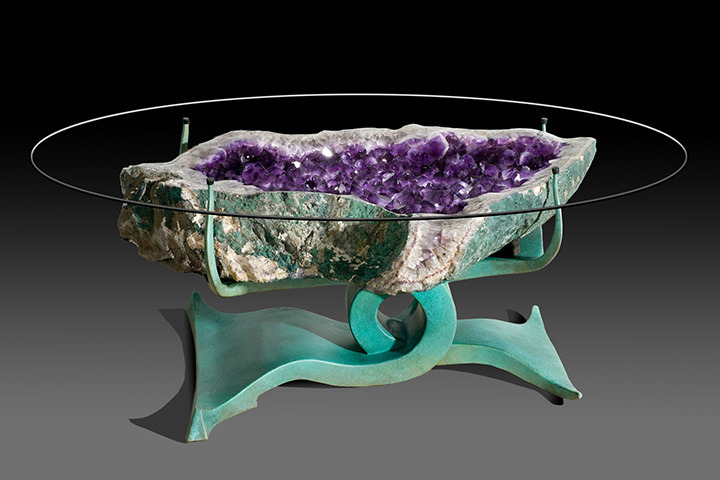 nijikodesigns:  Custom geode tables by Lawrence Stoller CrystalWorks http://shop.lawrencestoller.com/Custom-Geode-Tables-c19/