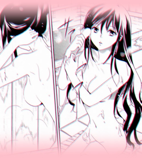 mi-on:  Saya Kisaragi taking a bath 