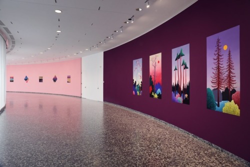 An artist has used our @hirshhorn‘s distinctive circular shape to create this colorful, 360-de