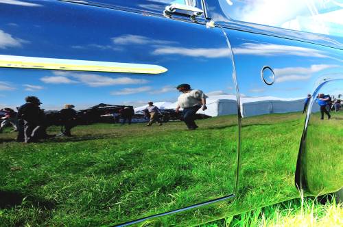 Reflections Of Life - In A Hearse.This restored 1950′s hearse (Still used by Co-op Funerals) was so 