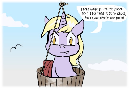 fromthedeskofmayormare:  OOC: Pure logic, really. Consult this this and this comic for context.  >w< Clever little filly~
