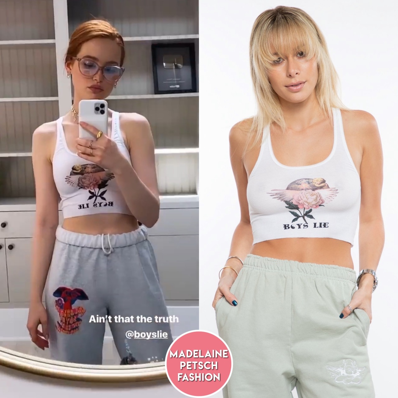 Madelaine Petsch Fashion — Instagram Stories. Madelaine wore her Louis