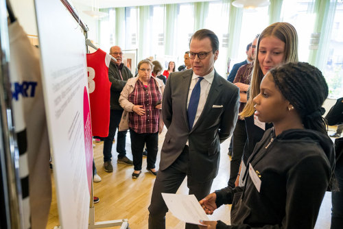 16th May 2022 // On behalf of the Crown Princess Couple’s Foundation, Prince Daniel visited an exhib