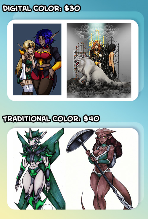 weirdhawk: xiki-scribbles: !!~Commissions are open~!!• Sketch:$10 • Ink:$20 • Digital
