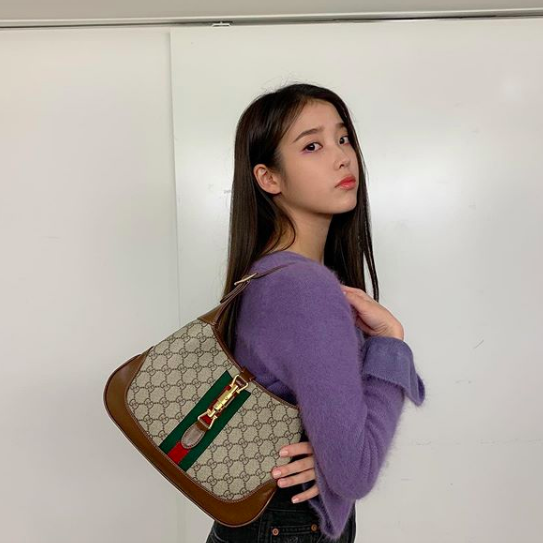 kpopgirlcloset > hotgirlseulgi — IU wears GUCCI jackie 1961 small