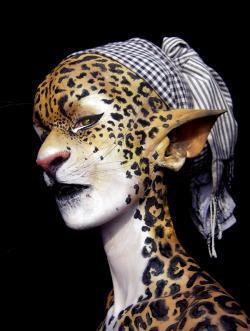 yourpetmeowmeow:  Jaguar Girl Final Edited by blue-sheep 