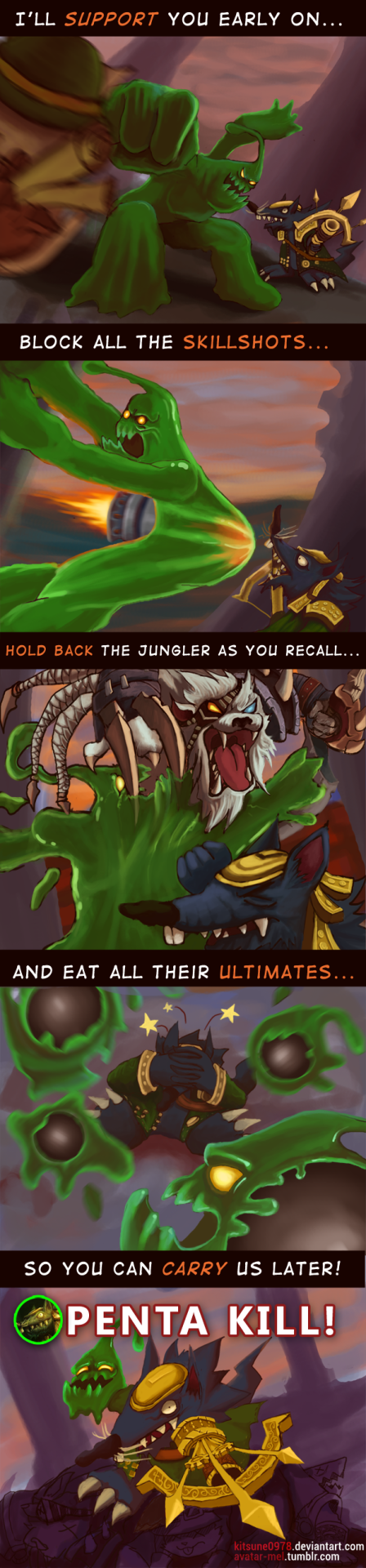 threyline:  zac and twitch - carry you to victory! by kitsune0978