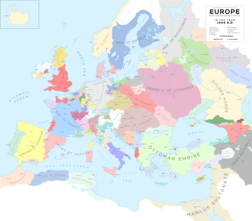 mapsontheweb:Europe  in 1444 A.D.