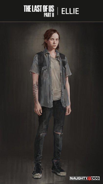 conceptartworld: Check out the full version concept art of Ellie from The Last of Us Part II by Naug