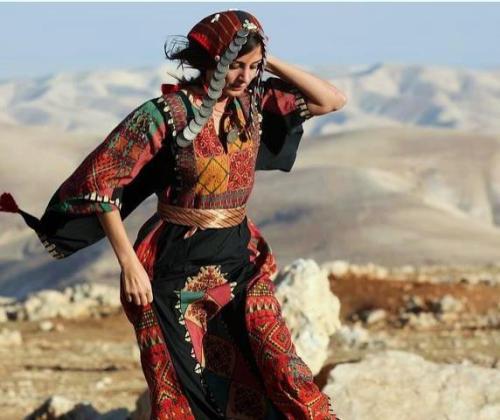 yibnawi:
“ Palestinian girl wearing national folklore dress Thoub
”