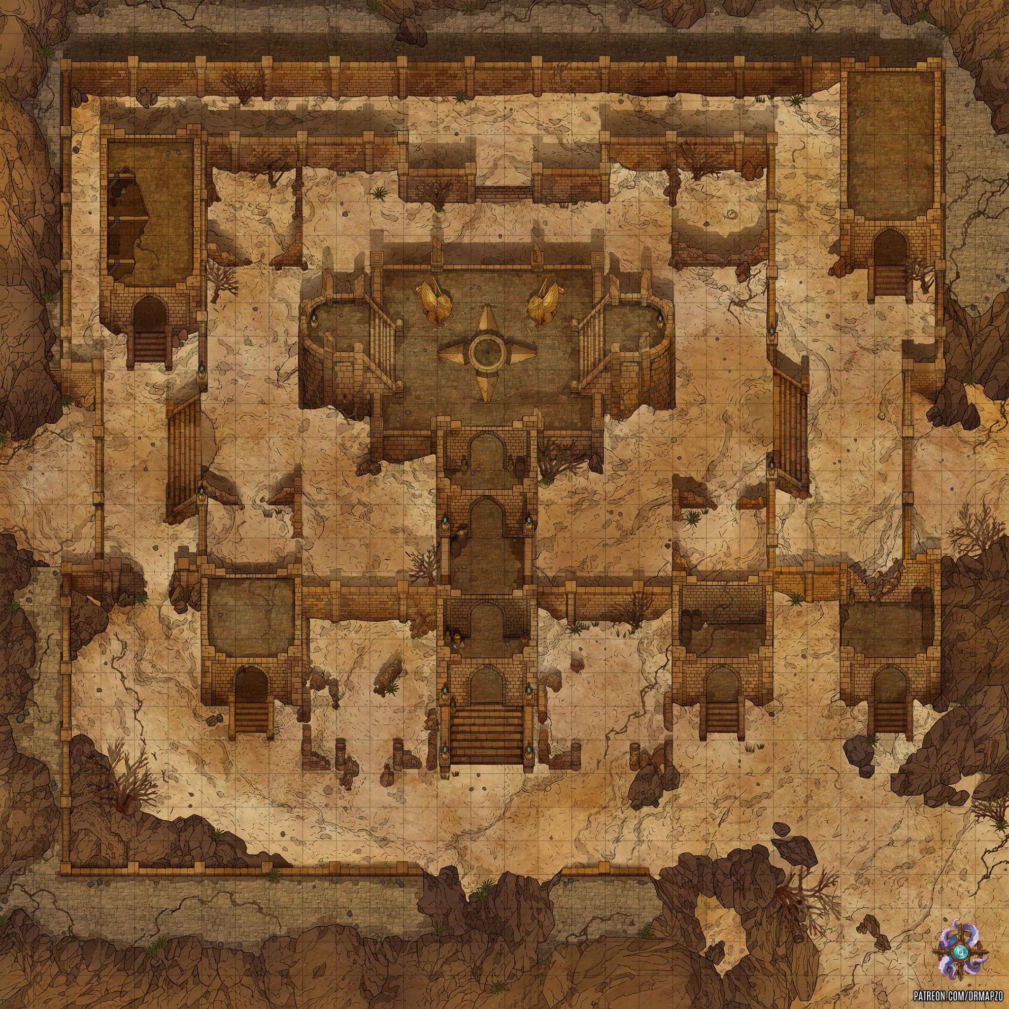 Yung desert temples. Лут в пустынном храме. DND Desert Temple Map. Подозрительный песок в пустынном храме. Likely Desert Temple.