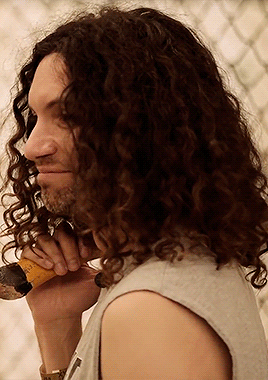 markired: current aesthetic: dan resting the axe on his shoulder.