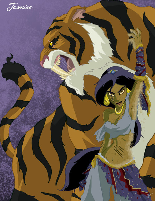 outlaws-against-society: the-awesome-quotes: Disney Princesses Reveal Their Dark Sides In Creepy Ill