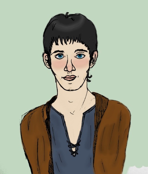 thewolfisfighting:Merlin notices his neck scarves are ‘mysteriously’ disappearing so he 