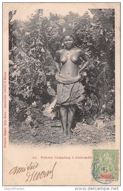 Porn photo Madagascan woman. Via Delcampe.