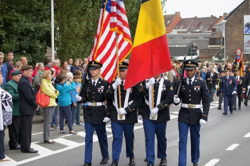 75 years ago America fought to liberate Belgium my home since then.My country has known 75 years of 