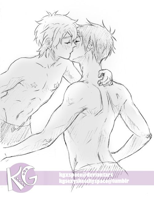 kgsexysketchyspace:  Hey world, I draw again! This sketches are pretty old, today I just finished them, but 2 commissions are almost done and I am so happy about that, because I feel they turned out good :) I hope you’d enjoy Reigisa fluffy kisses!
