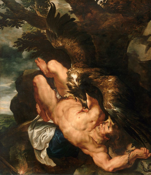 Peter Paul Rubens, Prometheus Bound, between 1611-12, completed by 1618. Oil on canvas, 242.773 x 20