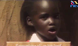 tiaraloveskrisandlupita:Baby 6 year old Lupita Nyong’o singing about Elephants! (x)