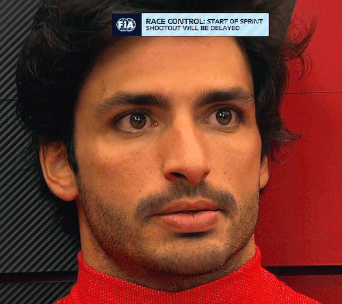 Carlos During Rain Delay Of Sprint Qualifying | 2023 Belgian Grand Prix