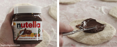sweetoothgirl:Nutella Rolls with Cream Cheese Icing
