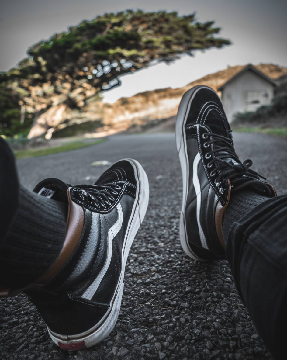 vans sk8 hi mte on feet