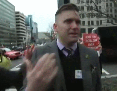 velvetvetiver: gradient: Richard spencer getting his shit rocked multiple times in